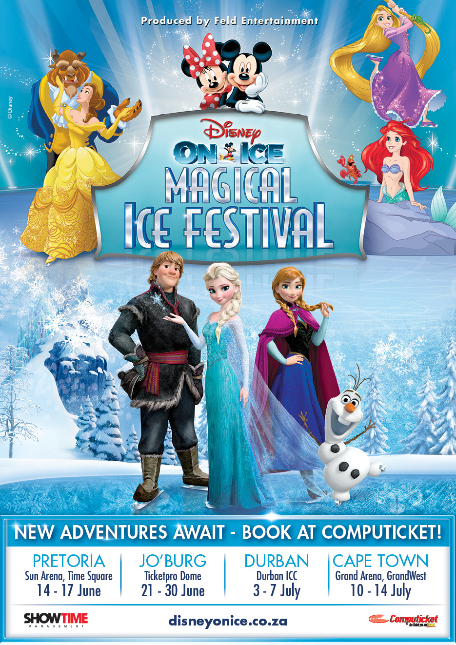 Win one set of 4 family tickets to Disney On Ice at Durban! Forts and